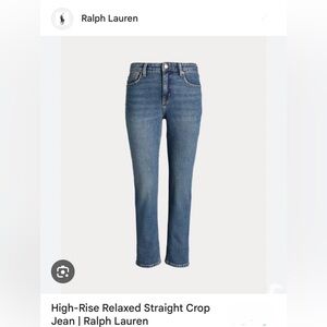 Ralph Lauren denim, rigid non stretch, a nice indigo blue.